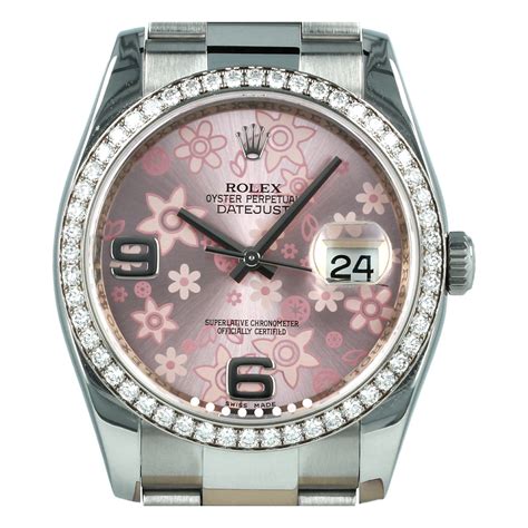 rolex rosa con fiori|Acquista Rolex Datejust 36 116244 .